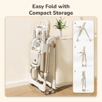 كرسي طعام وارجوحة 2 في 1 من