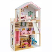 بيت دمية خشبي للأطفال ارتفاع 115 سم