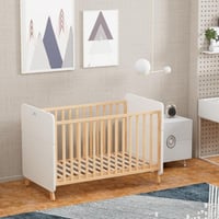 سرير اطفال خشبي قابل للتحويل