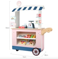 متجر خشبي عربة طعام