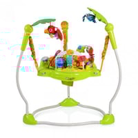 نطاطة أطفال موسيقية مع ألعاب ملونة وأضواء متحركة