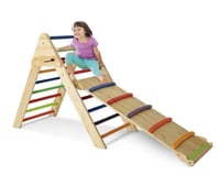 لعبة اللياقة والتسلق الخشبية