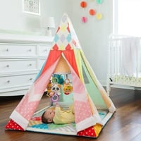 خيمة وحصيرة لعب للأطفال 2 في 1