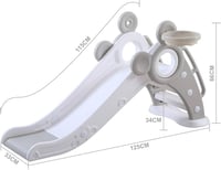 منزلق ممتع للاماكن المغلقة او المفتوحة باللون الرم...