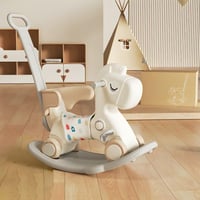 حصان هزاز للاطفال 2 في 1