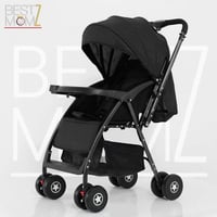 عربة أطفال اتجاهين لون اسود