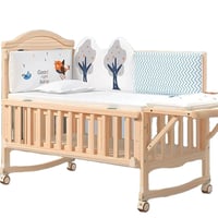 مفرش سرير اطفال قطن شكل الغابة