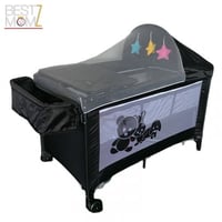 محبس أطفال هزاز متنقل قابل للطي