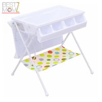 طاولة تغيير الحفاضات للأطفال مع حوض استحمام