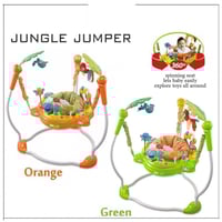 نطاطة أطفال موسيقية مع ألعاب ملونة وأضواء متحركة