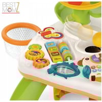 طاولة تعليمية تفاعلية ملونة مع زحليقة ملتوية للكرا...