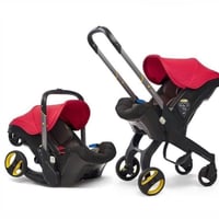 عربة اطفال وكارسيت 5 في 1 لون أحمر