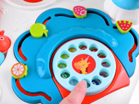 طاولة تعليمية تفاعلية ملونة مع زحليقة ملتوية للكرا...