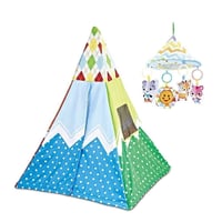 خيمة وحصيرة لعب للأطفال 2 في 1