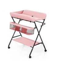 طاولة تغيير حفاضات قابلة للطي مع منظم اغراض