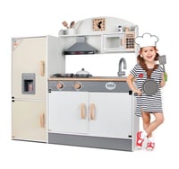 مطبخ اطفال خشبي مع اضاءة