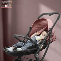 عربة اطفال ماركة ألماني ثنائية الإتجاه - بينك