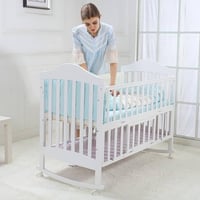 سرير اطفال خشبي 7 في 1 مع ناموسية