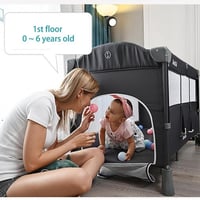 محبس اطفال وسرير مواليد متعدد 5 في 1