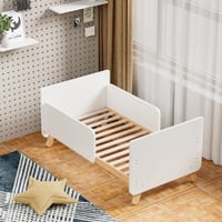 سرير اطفال خشبي قابل للتحويل