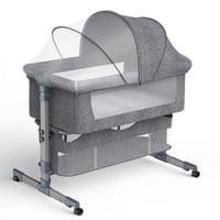 سرير Next to me هيكل فضي