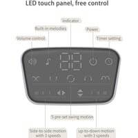 سرير اطفال هزاز الكتروني 2 في 1