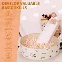 حوض كرات قابل للطي باللون البيج