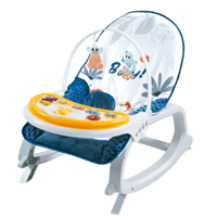 كرسي هزاز للاطفال مع منصة العاب وطاولة طعام