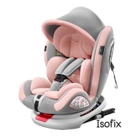كرسي سيارة دوار بنظام isofix مع ساق داعم