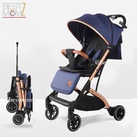 عربة أطفال Qz1 خفيفة بإصدار جديد فاخر