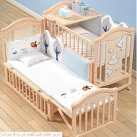 سرير خشبي قابل للتمديد بتصميم راقي