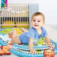 سرير هزاز مع ناموسية والعاب