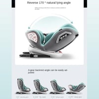 كرسي سيارة دوار بنظام isofix مع ساق داعم