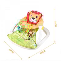 مقعد أطفال محمول شكل أسد مع ألعاب تفاعلية