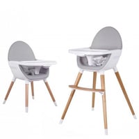 كرسي طعام خشبي 2 في 1