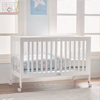 سرير اطفال خشبي قابل للطي