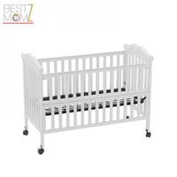 سرير اطفال خشبي بتصميم انيق