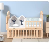 سرير خشبي قابل للتمديد بتصميم راقي