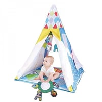 خيمة وحصيرة لعب للأطفال 2 في 1