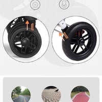 عربة اطفال مزدوجة سهلة الطي