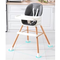 كرسي طعام خشبي 5 في 1