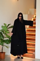 عباية سوداء سادة-0640