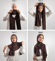 طرحه قطن مخيطة