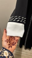 عبايه اسود وابيض95
