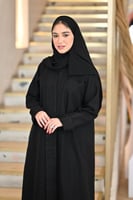 عباية سوداء ناعمة-0600