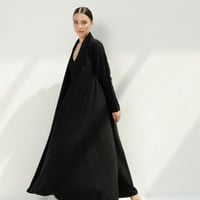 عباية نص كلوش كريب صالونه