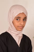 حجاب اسلامي قطن مع طقطق - بيج