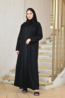 عباية سوداء ناعمة-0600