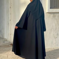 عباية سوداء ناعمة-0601