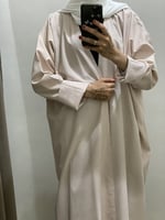 عبايه ملونه لف بأكمام دبل فيس مقلمه